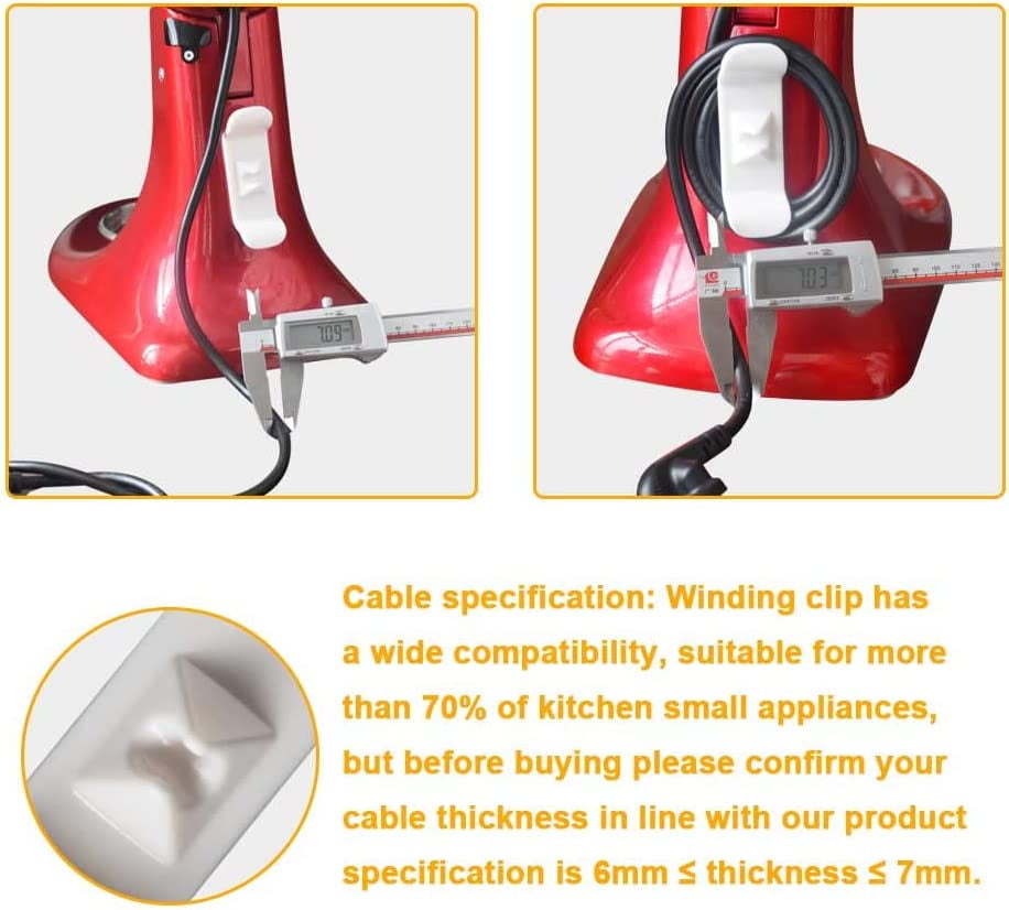  Kitchen Gadgets Appliances Cord Organizer - Cable Holder Wire  Wrappers Chord Winder Plug Keeper String Hider for Kitchenaid Mixer  Accessories Home Organization Command Wrap String Bundlers Storage Aid:  Home & Kitchen