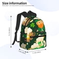thumbnail image 3 of Goofa St Patrick's Day10 Print Casual Backpack for Women Men,Waterproof High School Bookbag,Lightweight Travel Daypack,Classic College Backpack,Laptob Backpack, 3 of 6