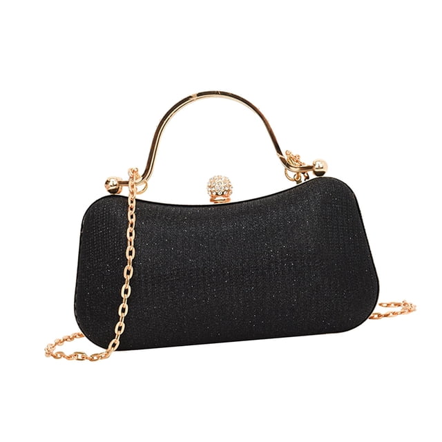 Bolso bandolera para mujer, bolso con cadena, bolso informal duradero, bolsos de noche Negro Yuyangstore Bolso bandolera