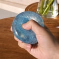 thumbnail image 3 of Transparent Squeeze Stress Ball for Adults, Pearl Filled Sensory Fidget Tool, Portable Anxiety Relief Accessory for Office Car Desk (Blue), 3 of 5