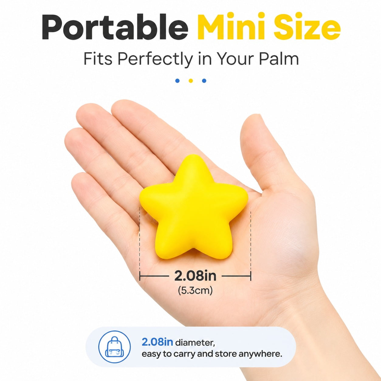 MODANU 30 Pcs Star Stress Ball Stress Relief Balls Mini Foam Stress Ball for School Carnival Reward, Student Prizes, Party Bag Fillers, Yellow