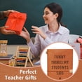 thumbnail image 2 of "Funny Things My Students Said" Leather Notebook, Teacher Appreciation Gifts – Cute Engraved Refillable Journal for Women Men, 2 of 8