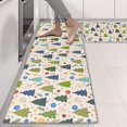 thumbnail image 2 of Kitchen Rugs Sets Of 2,Multicolor Christmas Tree and Ornament Pattern Anti Fatigue Kitchen Mat Rugs Non Slip Washable,Decorative Kitchen Floor Mats for Kitchen,Sink,Laundry,17"X47", 2 of 5