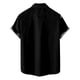 thumbnail image 5 of Blusa de camisa de manga corta con solapa de moda informal con patrón estampado para hombre Pompotops oipoqjl46900, 5 of 5