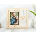 thumbnail image 2 of Personalized Father's Day Photo Frame, Best Dad Ever, Custom Dad Picture Frame, Rotating Frame with Heart Message, First Father's Day Gift, 2 of 5