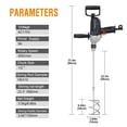 thumbnail image 2 of Drill Mixer Set MAXXT Taladro mezclador eléctrico con cable de 1/2 pulgada, 2 of 8