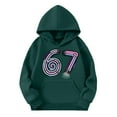 thumbnail image 4 of CAIXIA Graphic Hoodies Y2k 6 7 Six Seven Funny Sweatshirt Tops Long Sleeve Shirts Kids Sports Graphic Pullover Athletic Thermal Fuzzy Hooded 2026,Dark Green, 4 of 4