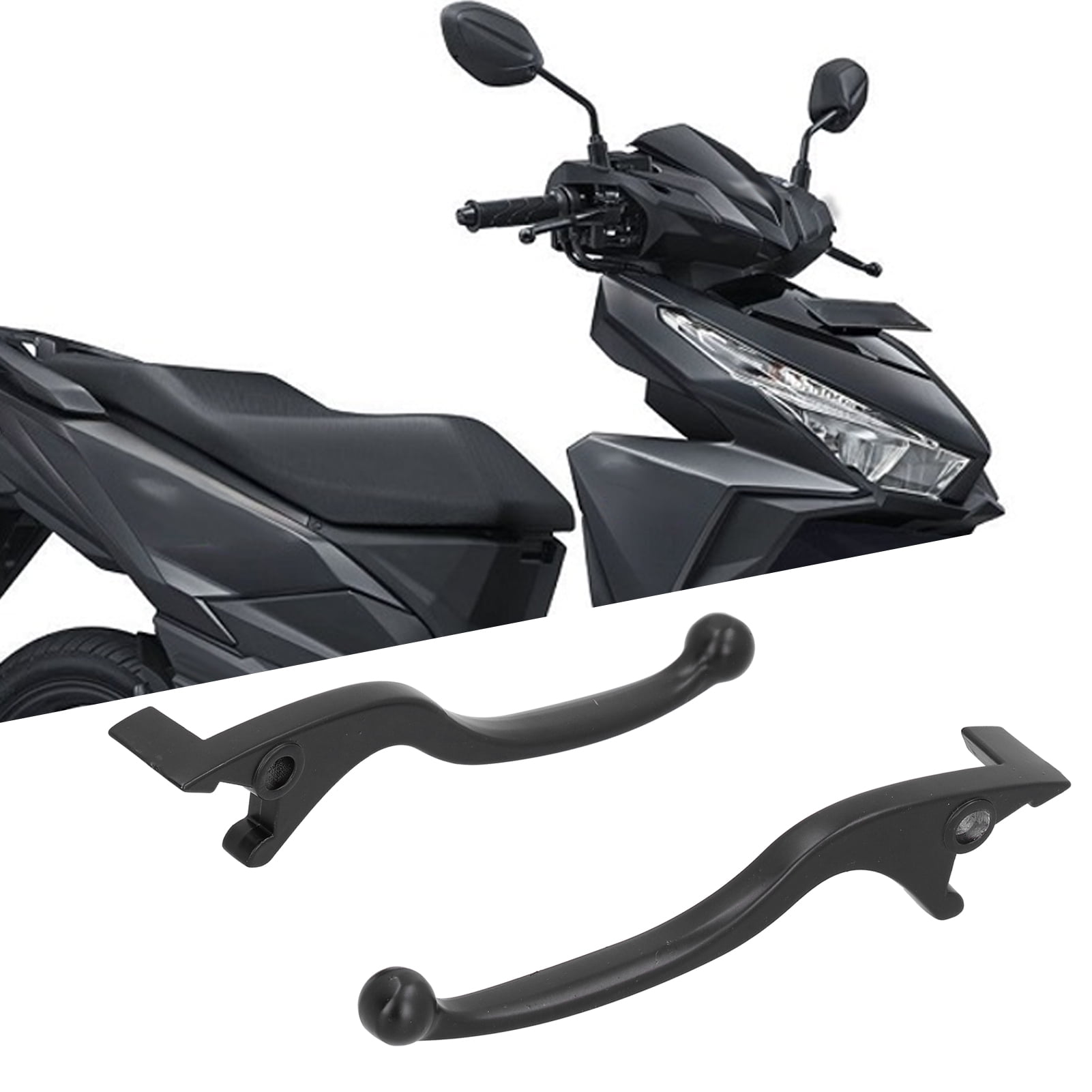 TABLZONE 2Pcs Motorcycle Brake Clutch Lever Set Black Aluminum Alloy For Smooth Control