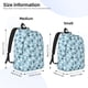 thumbnail image 2 of Disketp Black White Gray Rabbit Mochila de Lona Estampada, Mochila Escolar de Viaje Ligera para Estudiantes y Portátil-Small, 2 of 5