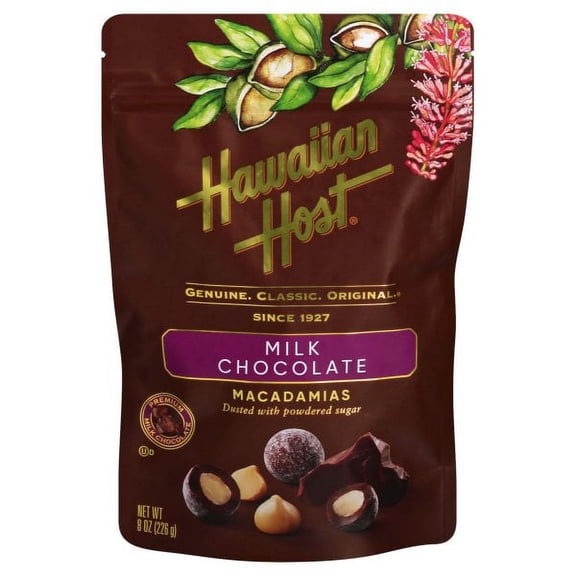 Hawaiian Host Milk Choc 8oz