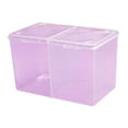 thumbnail image 4 of Stgfyxgs Cosmetic Pads Container Cotton Ball Holder Storage Container Cotton Pad Organizer 2 Compartments for Restroom Bedroom Kitchen Violet, 4 of 9