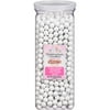 Sweetworks Celebrations Shimmer White Candy Sixlets Jar, 30 Oz.