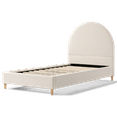 thumbnail image 3 of DG Casa Mila Twin Boucle Arched Headboard Platform Bed, 3 of 10