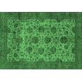 thumbnail image 1 of Ahgly Company Indoor Rectangle Abstract Emerald Green Modern Area Rugs, 5' x 7', 1 of 4