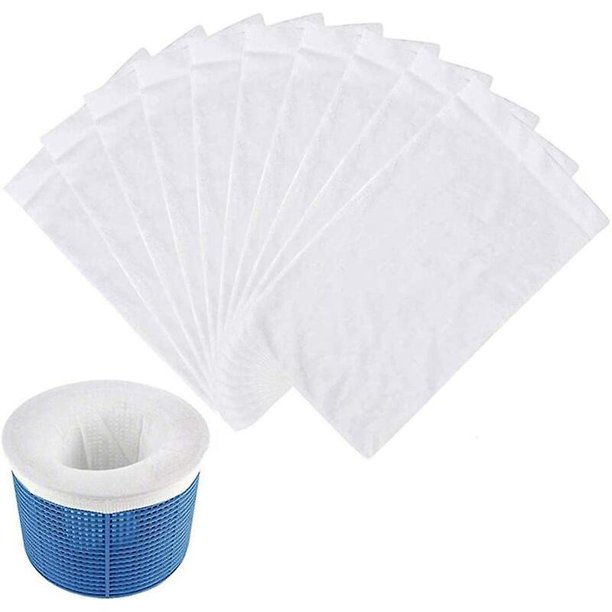 Calcetines para skimmer de piscina, calcetines para skimmer, calcetines de filtro de nailon de malla ultrafina duradera para cestas y filtros, skimmer, captura de hojas de árboles, insectos -10 pies