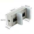 thumbnail image 5 of Cerradura de puerta y ventana corredera de alta calidad, cerradura de puerta de acero y plástico de aleación de aluminio, cerradura de puerta límite, 2 uds., 5 of 5
