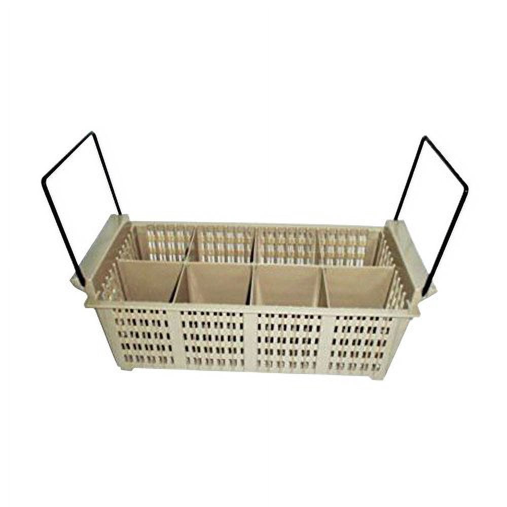 Traex 1372 Beige Flatware Basket with Handles