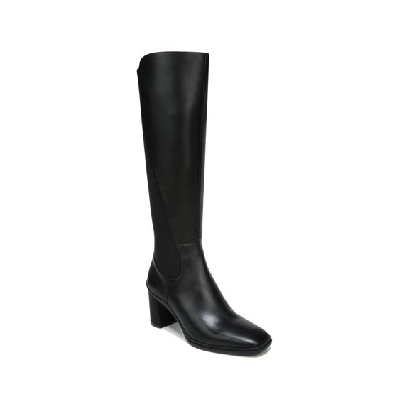 NATURALIZER Womens Black Thermal Sock Liner Cushioned Waterproof Axel 2 Block Heel Zip-Up Leather Boots 6.5 M