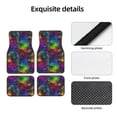 thumbnail image 4 of Honeii Bright Universe Print Car Foot Mat Four-Piece Set - Front & Rear Universal Car Floor Mats for SUVs, Trucks, Sedans, 4 of 7