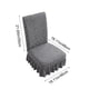 thumbnail image 3 of Fundas De Silla De Poliéster Funda elástica para silla con diseño de flechas en gris oscuro, con falda de jacquard, para taburetes de comedor y sala de estar (1 unidad) JASKFLY, 3 of 9