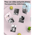 thumbnail image 6 of Flip Lens Kids Portable Printer Thermal Paper Stickers Mini Printers Multi-Function Digital Small SLR Pink, 6 of 8