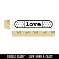 thumbnail image 2 of Cute Love Bandage Healing Hope Rectangle Rubber Stamp Stamping Scrapbooking Crafting - Small 2.50in, 2 of 7