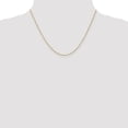 thumbnail image 2 of 14K Yellow Gold necklace Cable chain Pendant Round 18 in 1.2 mm, 2 of 5