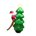 thumbnail image 3 of Adornos navideños inflables para exteriores, 210 cm. Adorno navideño único: Papá Noel trepando al árbol, ideal para fiestas en casa, jardín o cualquie, 3 of 8
