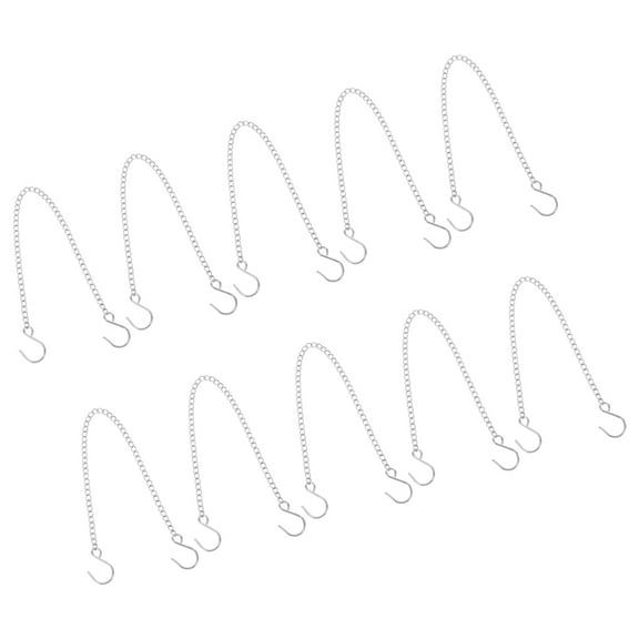 WORGEOUS Set of 10 Stainless Steel Hanging Bird Feeders with Chains for Outdoor Use