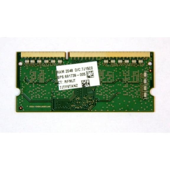 New Genuine HP 2GB PC3L-12800S DDR3 1600MHz Memory Module 691739-005
