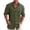 Army Green, variant on Men's Casual Linen Button Down Shirt Chambray Plain Oxford Dress Shirt