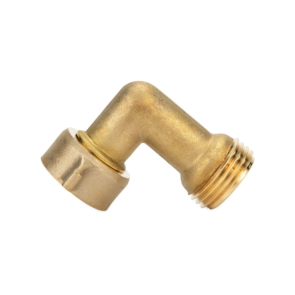 Camco 22505 Solid Brass 90Degree RV Hose Elbow for Hookup Fittings