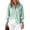Green, variant on Women's Striped Button Up Shirts with Smocked Long Sleeve Lapel Collar Loose Fit Dressy Casual Trendy Blouses (XL, Pink)