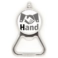 thumbnail image 1 of Handshake Communication Cooperation Combination Metal Beer Bottle Cap Opener Duty Stainless Steel, 1 of 3