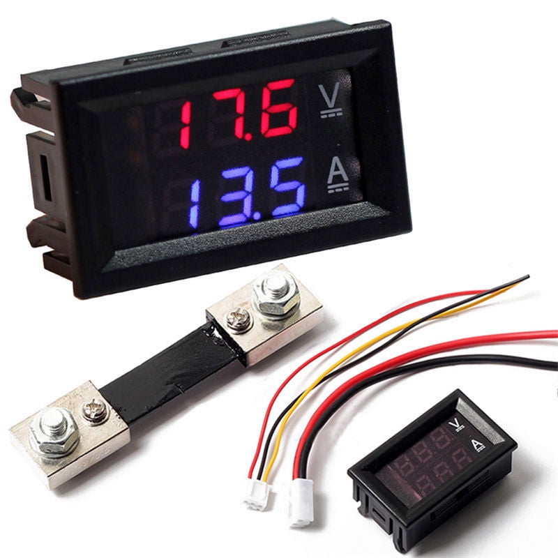 DC100V 20A LED Digital Panel Voltage Meter Tester Gauge Voltmeter Ammeter 