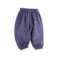 thumbnail image 7 of AherBiu Baby Toddler Clothes Kids Girls Sunproof Pants Lightweight Casual Loose Elastic Waisted Joggers Pants(3-4 Years,Navy), 7 of 7