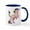 White/Navy Inside, variant on CafePress - Rainbow Unicorn - 11 oz Ceramic Mug - Novelty Coffee Tea Cup