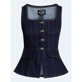 thumbnail image 5 of Scoop Women's and Women's Plus Denim Corset Top, Sizes XS-4X, 5 of 6