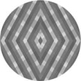 thumbnail image 1 of Ahgly Company Machine Washable Indoor Round Transitional Gray Cloud Gray Area Rugs, 4' Round, 1 of 7
