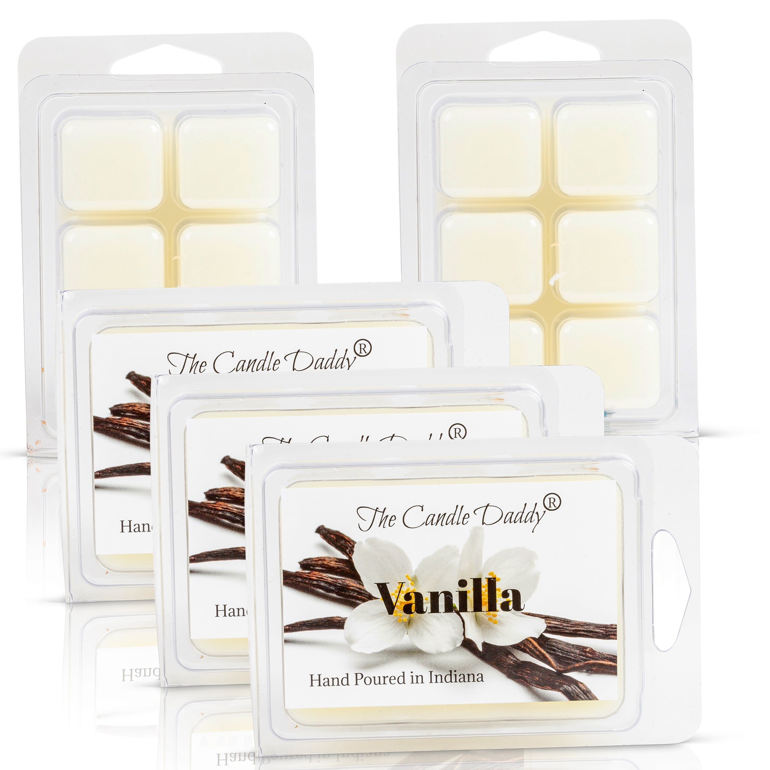 5 Pack Vanilla Scented Wax Melt Cubes 2 Oz x 5 Packs = 10 Ounces