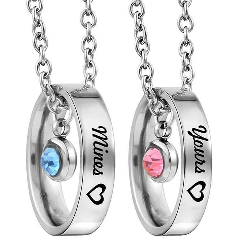 Boyfriend and shop girlfriend necklaces walmart