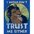thumbnail image 2 of Boy's Lion King Scar I Wouldn't Trust Me Either Graphic Tee Royal Blue X Large, 2 of 5