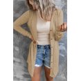 thumbnail image 3 of Solid Color Open-Front Buttons Cardigan, 3 of 8