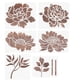 thumbnail image 2 of Xihbxyly Plantillas para Pintar Peonías, Plantilla de Flores Grandes para Valla de Jardín, Decoración Reutilizable para Muebles de Madera, Diseño de Arte Mural Diy, Herramienta para Pintar Multisuper, 2 of 7