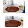 thumbnail image 2 of Advancent Alfombra de felpa corta redonda de 60cm, antideslizante, y gruesa, para dormitorio, salón, manta, silla, cojín, alfombra, Decoración del hogar Vino rojo, 2 of 6