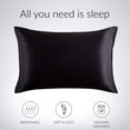 thumbnail image 3 of Funda de almohada de satén para el cabello y la piel, paquete de 2 - Fundas de almohada de tamaño estándar - Fundas de almohada de satén con cierre de sobre Adepaton LRWJ057-4, 3 of 4