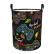 thumbnail image 1 of Balery Play Game3 Cesta de ropa redonda con asas, impermeable, independiente, para ropa, juguetes, dormitorio y familia-Medium, 1 of 6