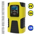 thumbnail image 4 of 6V 12V 2A 3-stage Automatic Smart Battery Charger Multi-function Car Battery Charger Intelligent Fast Power Charging Pulse Repair Charger with Digital LCD Display, 4 of 8