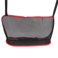 thumbnail image 4 of Red universal para coche, bolsillo para guardar cosas entre asientos, bolsa de malla, barrera para mascotas, accesorios para el interior del coche, color negro con borde rojo., 4 of 14