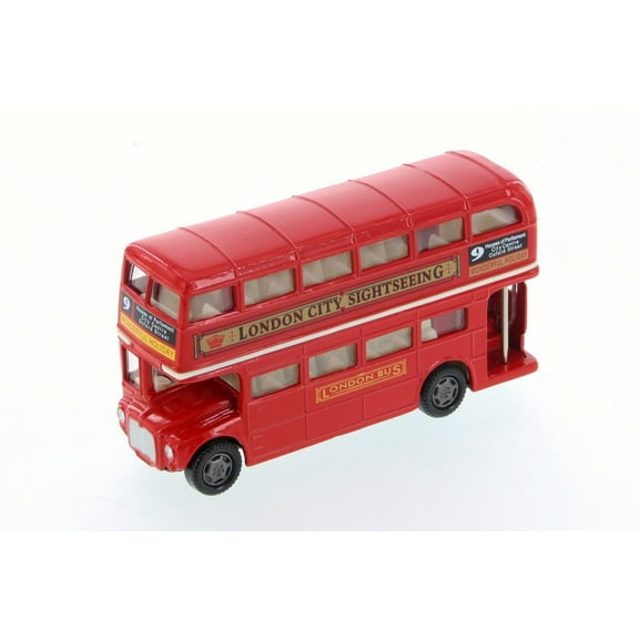 London Routemaster Double Decker Bus, Red - Motor Max 76002D - Diecast (No Box) (Brand New, but NOT IN BOX)